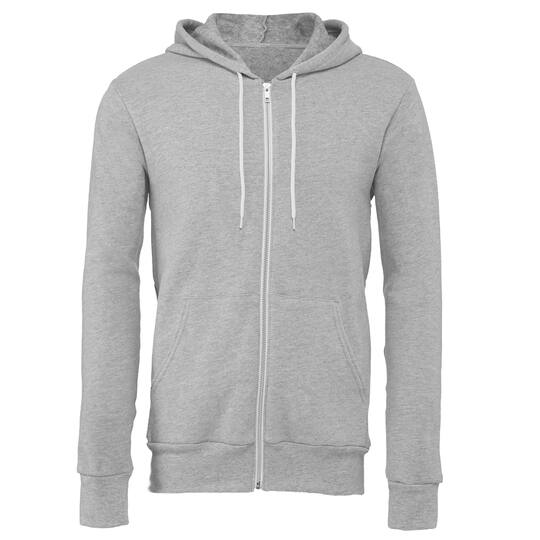 BELLA+CANVAS® Fleece Full-Zip Adult Unisex Hoodie